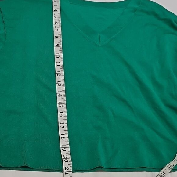 Express Green V-Neck Women's Sweater Xs - Picture 6 of 8